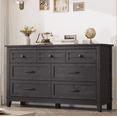 thumbnail image 1 of Huisuilinss 7 Drawer Dresser For Bedroom,54" Wide Chest Of Drawers,Double Dresser TV Stand,Wood Storage Organizer For Living Room Closet Hallway, 1 of 7