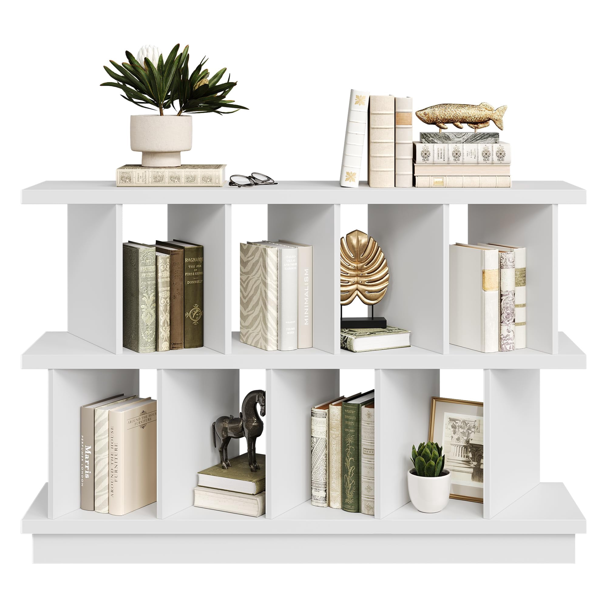 Huisuilinss 8 Cube Storage Organizer,Open Cube Bookshelf,8 Cube ...