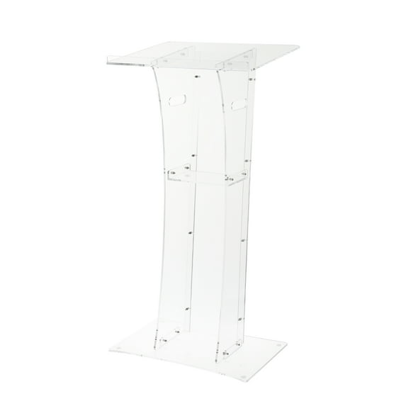 Huisuilinss Acrylic Podium Stand,43" Tall Portable Pulpits for Churches Clear Podium Lectern Shtender Hostess Stand Presentation Events Teacher Podium for Classroom Church Pulpit
