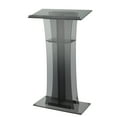 thumbnail image 1 of Huisuilinss Acrylic Podium Stand,43"  Tall Portable Pulpits for Churches Clear Podium Lectern Shtender Hostess Stand Presentation Events Teacher Podium for Classroom Church Pulpit, 1 of 6
