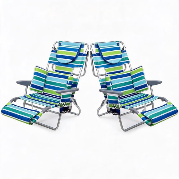 Huisuilinss Backpack Beach Chair For Adults,Folding Tanning Chair With Face Hole,Portable Beach Lounge Chair With Foot Rest,5 Reclining Positions,Backpack Straps,Phone Pocket For Patio Poolside Lawn