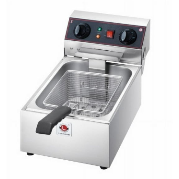 Huisuilinss Electric Deep Fryer With Basket & Lid,3000W Stainless Steel Countertop Fryer With Adjustable Temperature & Timer For Restaurant Kitchen For Fried Chicken,Shrimp,French Fries,Chips & More