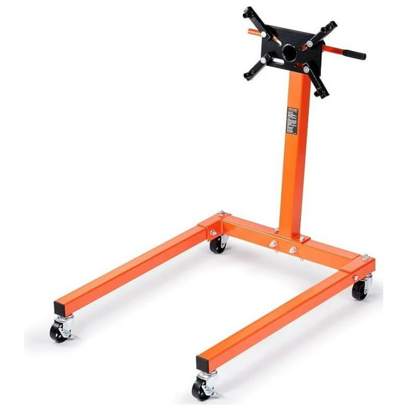 Huisuilinss Engine Stand,1300 LBS (3/5 Ton) Rotating Engine Motor Stand with 360 Degree Adjustable Mounting Head, Heavy Duty Steel Engine Block Stand for Vehicle Maintenance, Auto Repair