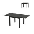 thumbnail image 1 of Huisuilinss Expandable Patio Dining Table For 4-6 Persons,Aluminum Slat Frame Expandable Patio Table,Metal Outdoor Table,Bistro Rectangular Table For Backyard Deck Porch,1PCS,Chairs Not Included, 1 of 7