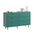 thumbnail image 1 of Huisuilinss Fluted 3/5/6 Drawer Dresser For Bedroom,Wood Wide Chest Of Drawers,Tall Nightstand,Double Dresser,Modern Side Table With Metal Handle & Feet For Living Room Hallway, 1 of 7