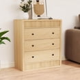thumbnail image 1 of Huisuilinss Fluted Dresser For Bedroom,3/5 Drawer Dresser,Tall Modern Chest Of Drawers,Wood Nightstand Storage Dresser For Hallway Living Room Entryway Dorm, 1 of 9