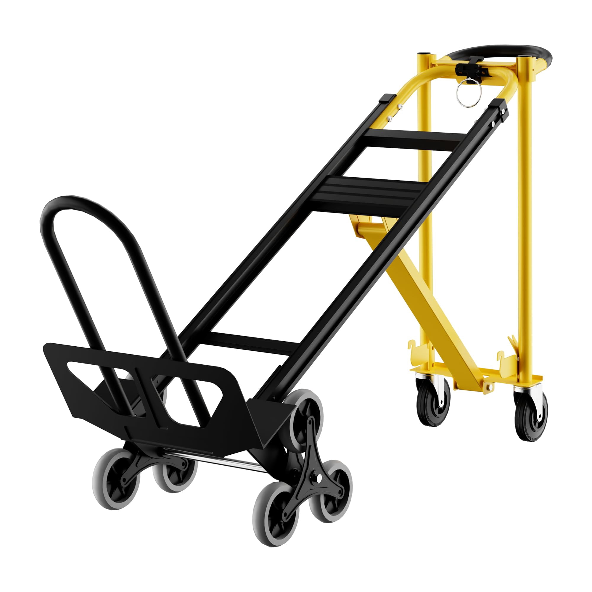 Huisuilinss Folding Hand Truck,3 in 1 Convertible Hand Truck Dolly,Utility Cart Platform Cart,Aluminum Moving Dolly With Wheels For Moving Warehouse Transport Appliance Delivery Travel,1PCS