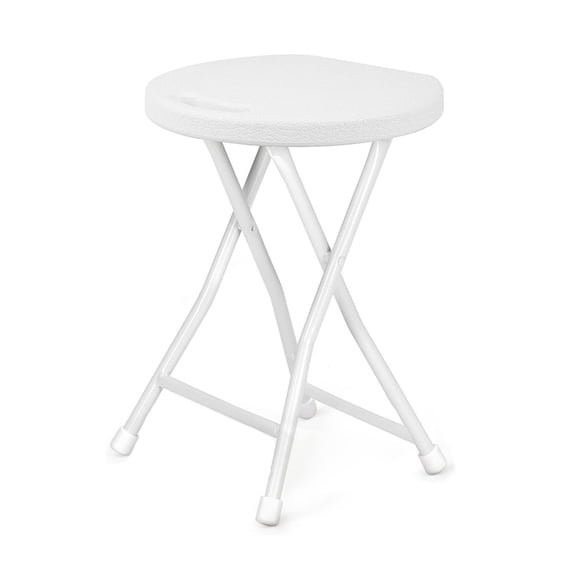 Huisuilinss Folding Stool,Backless 18" Stool,Foldable Bar Stool With Handle,Anti-Slip Feet,600Lbs Capacity Portable Folding Chair For Bar Kitchen Home Dorm Indoor And Outdoor Use