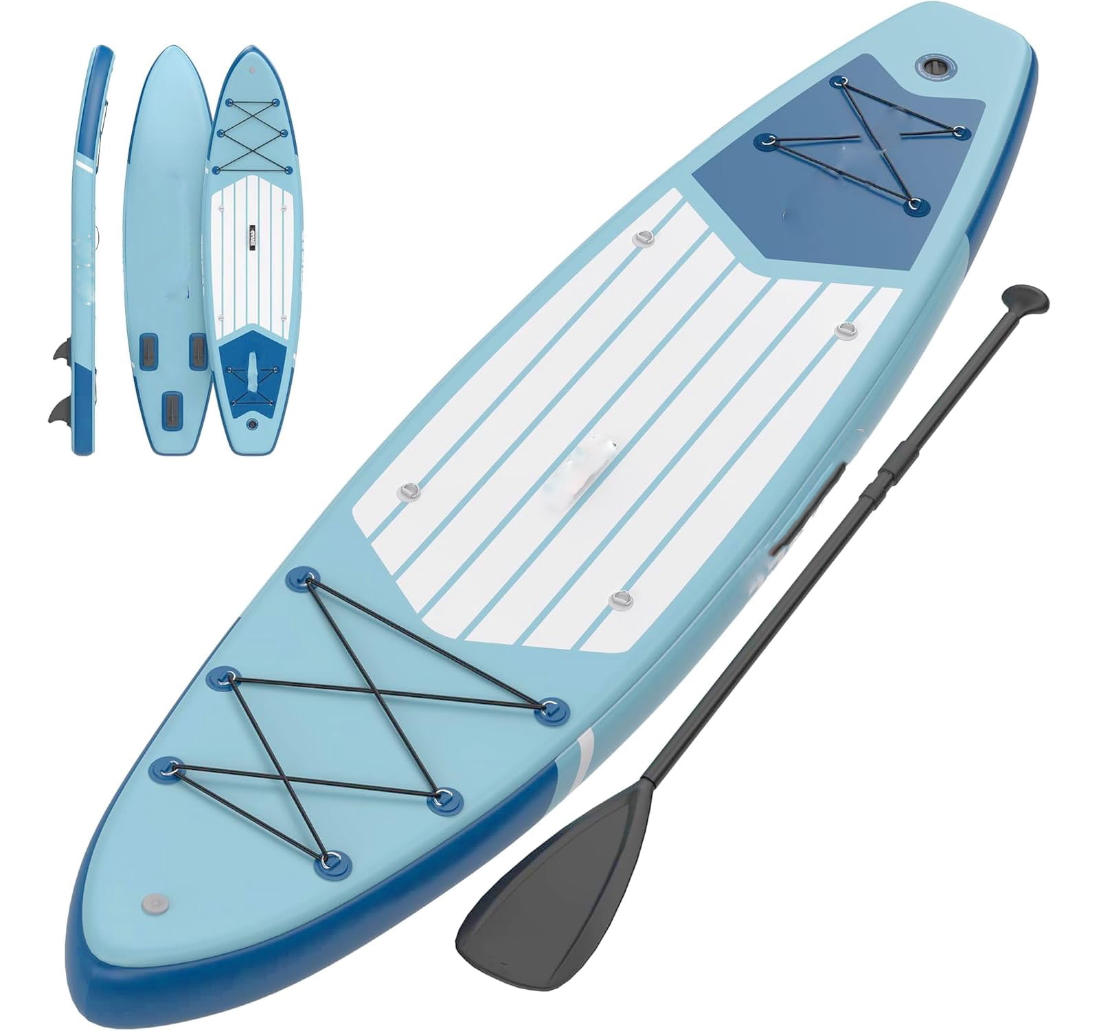 Huisuilinss Inflatable Stand Up Paddle Board,10.6FT/11FT Inflatable Paddle Board With Premium Accessories,Non-Slip EVA Deck,Ultra-Light Carry Bag，Pump,SUP For All Skill Levels,1PCS