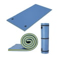 thumbnail image 1 of Huisuilinss Lily Pad Floating Mat,8'/9' Large Floating Water Mat,Yellow And Blue 3-Layer Tear-Resistant XPE Foam,Suitable For Adults Lake Beach Ocean Pool, 1 of 5