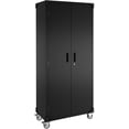 thumbnail image 1 of Huisuilinss Metal Garage Storage Cabinet with Wheels,72" H Metal Storage Cabinet with 4 Adjustable Shelves,Steel Rolling Cabinet with Locking Door for Home, School, Office, Garage, 1 of 7