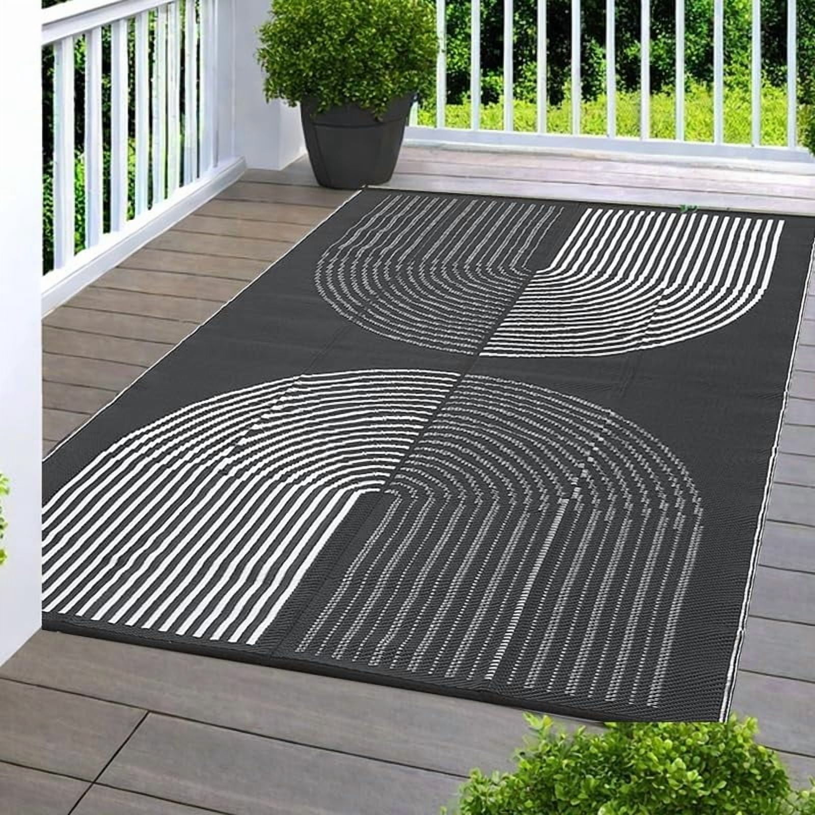 Huisuilinss Outdoor Rug,Outside Camping Rug,Modern Area Rug,Waterproof ...