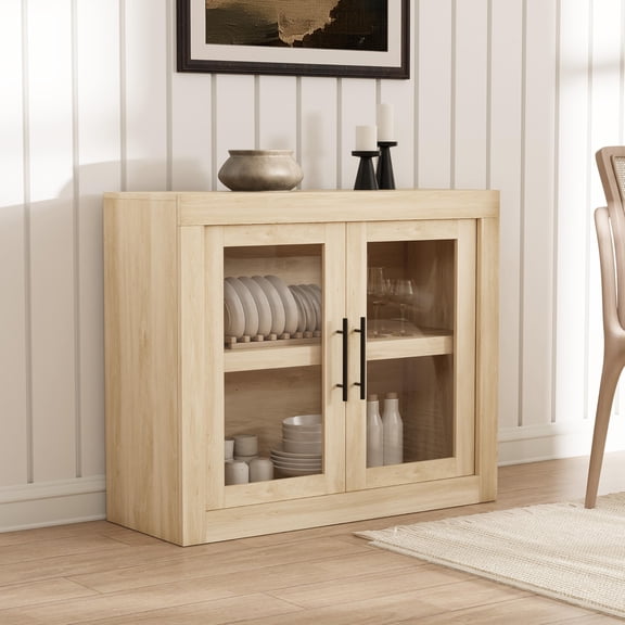 Huisuilinss Sideboard Buffet Cabinet With Storage,Wood Coffee Bar Cabinet,71" Mid Century Modern Console Table,Accent Storage Cabinet For Living Room Kitchen Hallway