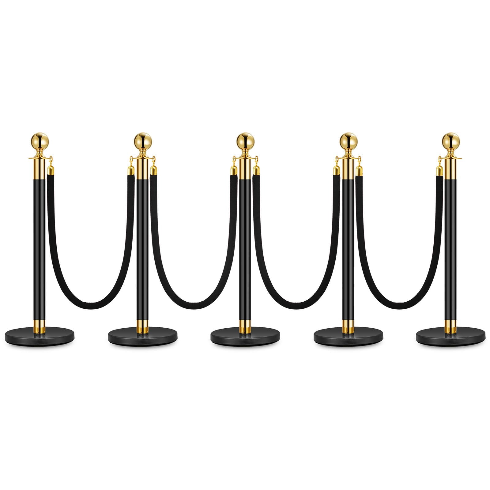 Huisuilinss Stanchion Post,Stainless Steel Crowd Control Barriers,Red ...