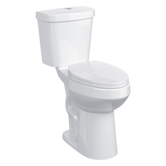 Huisuilinss Two-Piece Toilet,19"/21" Toilet,Elongated Toilet Round Toilet With Top Dual Flush/Side Flush,Soft Close Seat For Bathrooms