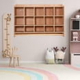 thumbnail image 1 of Huisuilinss Wall Locker,Cubby Storage Organizer,Daycare Shelves With 10/15 Cubbies,Hooks Qnd Shelf,Hanging Wall Mount For Home School Nursery Kindergarten, 1 of 8