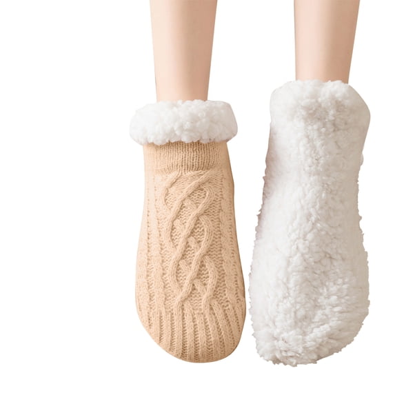 Huiway Kids Kids Warm Fleece Lined Slipper Socks Soft Thick Comfy Home Socks Boys Girls Indoor Non-Slip Thermal Socks