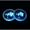 thumbnail image 1 of Huiyi 2pcs LED Car Coasters, Car Cup Holder Insert,LED Cup Pad Holder RGB 7 Colors Changing Lights USB Car Cup Coasters for Car Accessories (E), 1 of 4