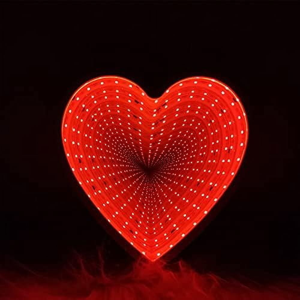 Huiyi 3D Mirror Night Light, Tunnel Light 3D Mirror Light,Infinity Mirror Tunnel Light, LED Mirror Tunnel Night Light for Bedroom/Party/Home Decor