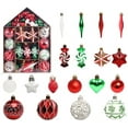 thumbnail image 1 of Huiyi 73PCS Colorful Candy Ornament Set for Mini Christmas Tree,Christmas Tree Hanging Cupcake Donut Candy Christmasfor Candyland Wedding and Home Deco, 1 of 4
