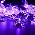 thumbnail image 1 of Huiyi Butterfly String Lights, 11m 60LED Outdoor Solar Powered String Light 8Mode Indoor for Lighting for Lawn Patio Wedding Party Deco, 1 of 8