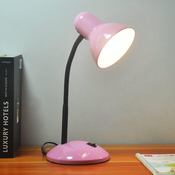 Huiyi Desk Lamp, Metal Desk Lamp with Versatile Flexible Neck for Home, Office, Bedroom, Reading, Work