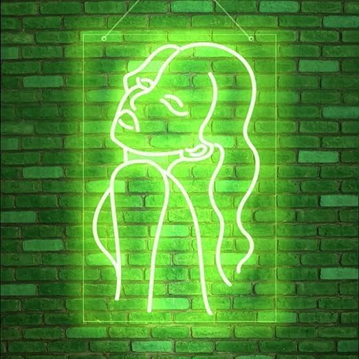 Huiyi Girls' neon lights,Neon Sexy Woman Sign,Woman Neon Sign,Neon Sign for Home Bedroom Bar Party Decoration