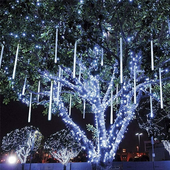 Huiyi LED Outdoor String, 10 TubeIcicle Lights with Waterproof for Christmas Parties Wedding Christmas Tree