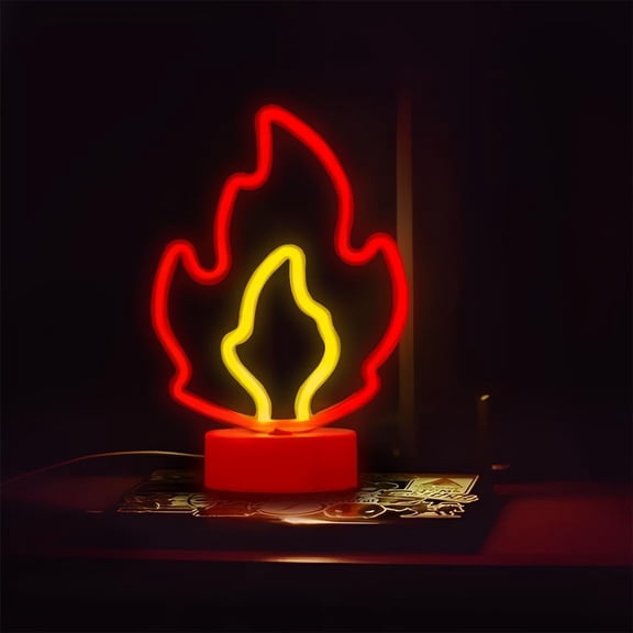 Huiyi Neon Light Base, Palm Tree Lights Neon Signs - Coconut Tree Neon Light for Bedroom,Tabletop Decor - Battery/USB Powered LED Palm Tree Light