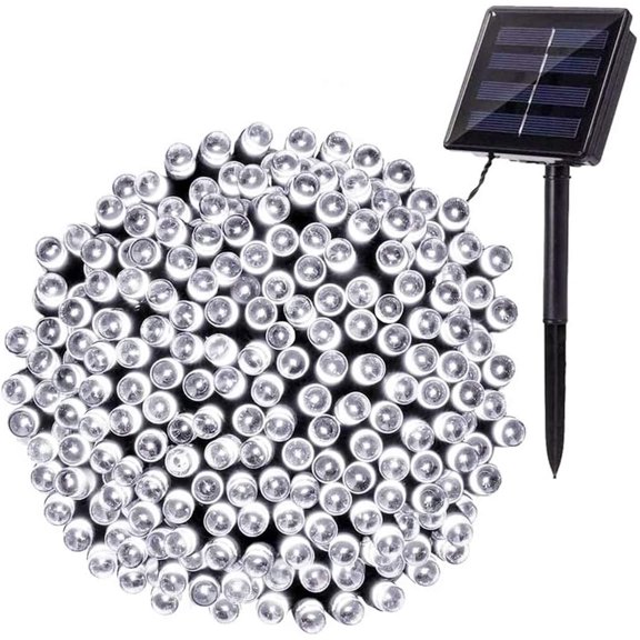 Huiyi Solar Christmas Light String, 100M 1000 LED Outdoor Light String 8 Modes Waterproof Solar String Lights for Trees Patio Fence Party Christmas Decor
