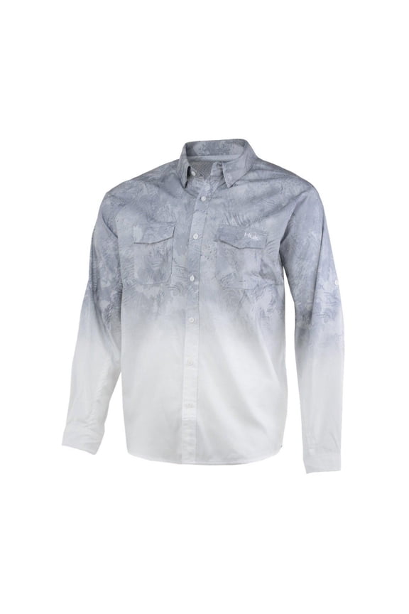 Huk Current Long Sleeve Shirt-Sub Zero