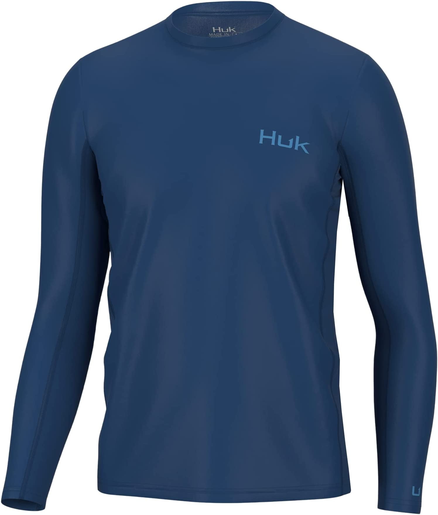 Huk Men's Vented Pursuit Shirt Long Sleeve Sunwashed Red