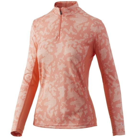 Huk Icon X Running Lakes 1/4 Zip (Running Lakes - Desert Flower, Small)