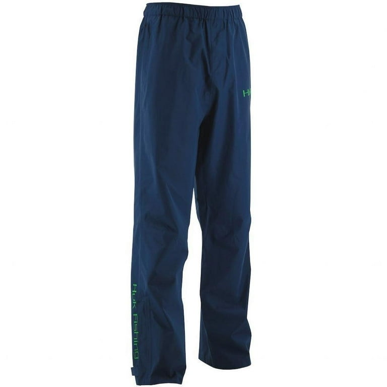 Huk Kids Packable Water Proof Performance Rain Pant Navy Small