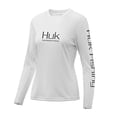 thumbnail image 1 of Huk Ladies Icon X White Large Long Sleeve Shirt, 1 of 2