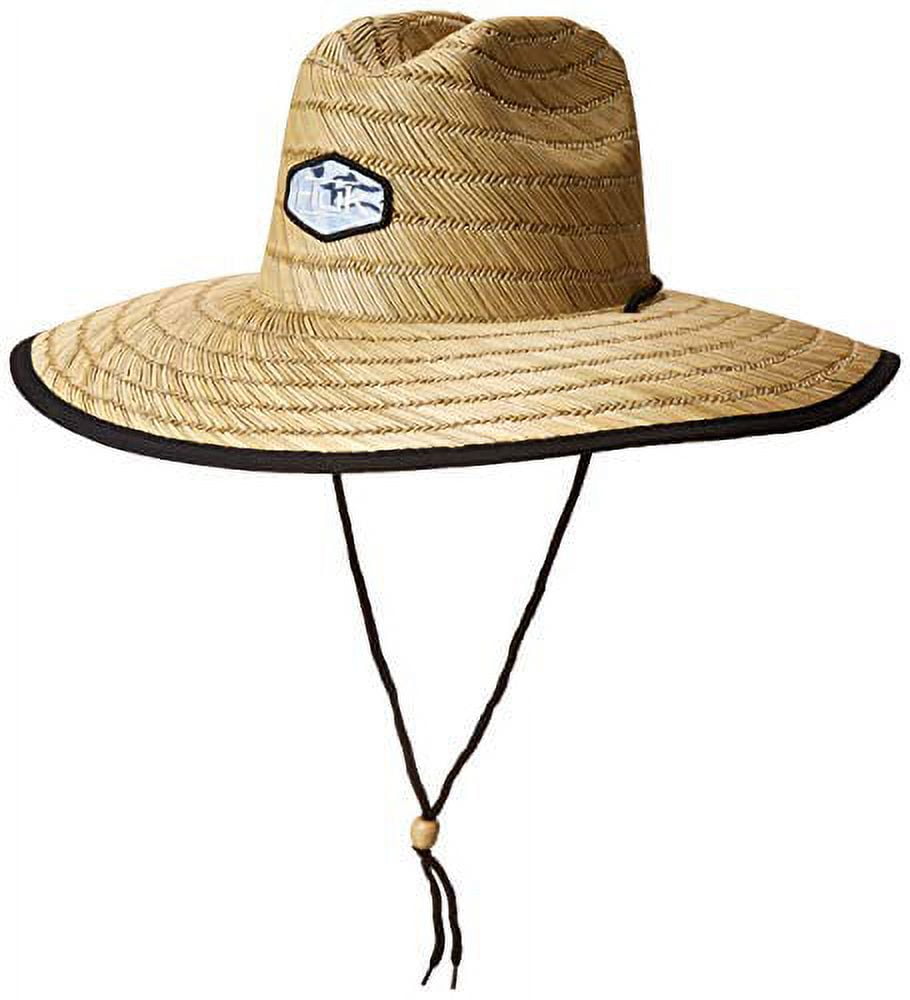 HUK Men's Wide Brim Boonie Fishing Hat - Sun Protection With Adjustable Chin Strap, Quick-Dry Polyester