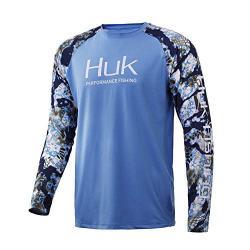 Huk Men's Double Header Long Sleeve Sun Protecting Fishing Shirt