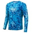 thumbnail image 1 of Huk Men's Icon X Camo Current North Drop Small Long Sleeve Shirt, 1 of 2