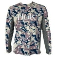 thumbnail image 1 of Huk Men's Icon X Current Camo Ocean Tally Cam Large Long Sleeve Fishing Shirt, 1 of 2