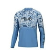 thumbnail image 1 of Huk Men's Icon X Inside Reef Fade Shirt - Long Sleeve - Azure Blue, 1 of 2
