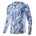 thumbnail image 1 of HUK Men's Icon X Camo Hoodie UPF 50+ Long-Sleeve Fishing Shirt, Ice Boat, XX-Large, 1 of 3