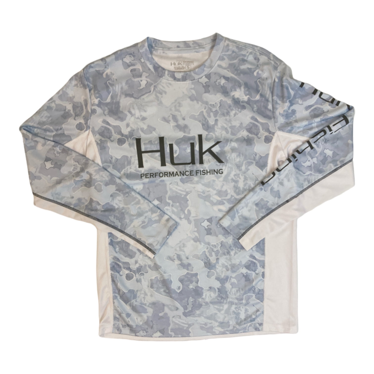 Huk Men's Icon X Performance Long Sleeve Fishing Shirt (Refraction Camo, M)  