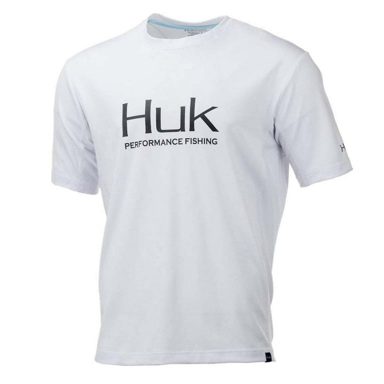 Huk Men's Icon X White Medium Short Sleeve Shirt