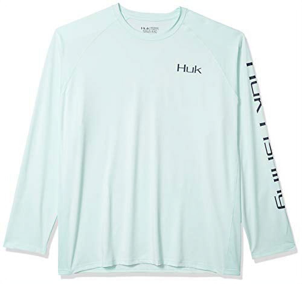 HUK Men's KC Pursuit Long Sleeve Sun Protecting Fishing Shirt,  Dorado-Barley Pink, XX-Large 