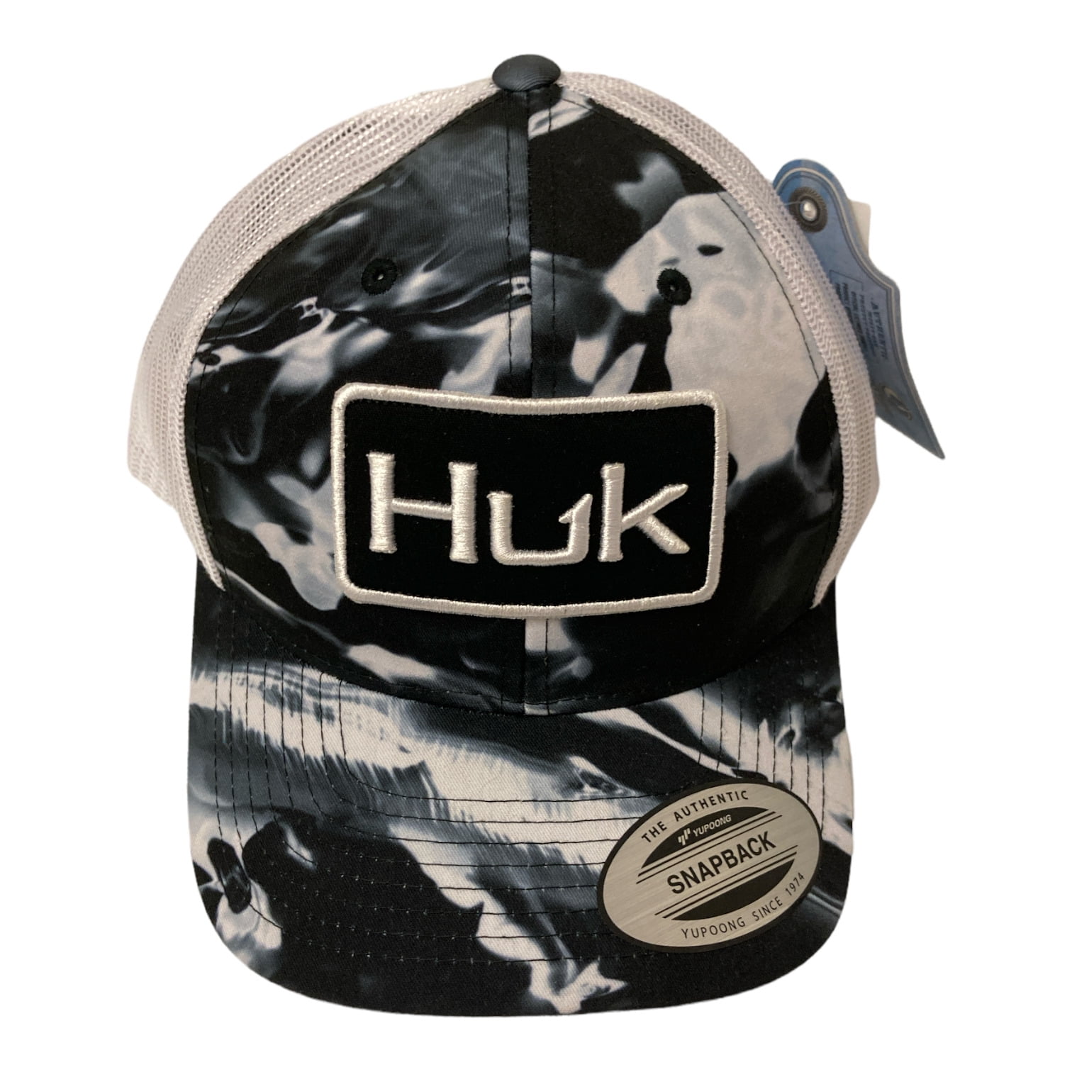 Huk Men's Mossy Oak Angler Hat (Hydro Blackwater, 1)