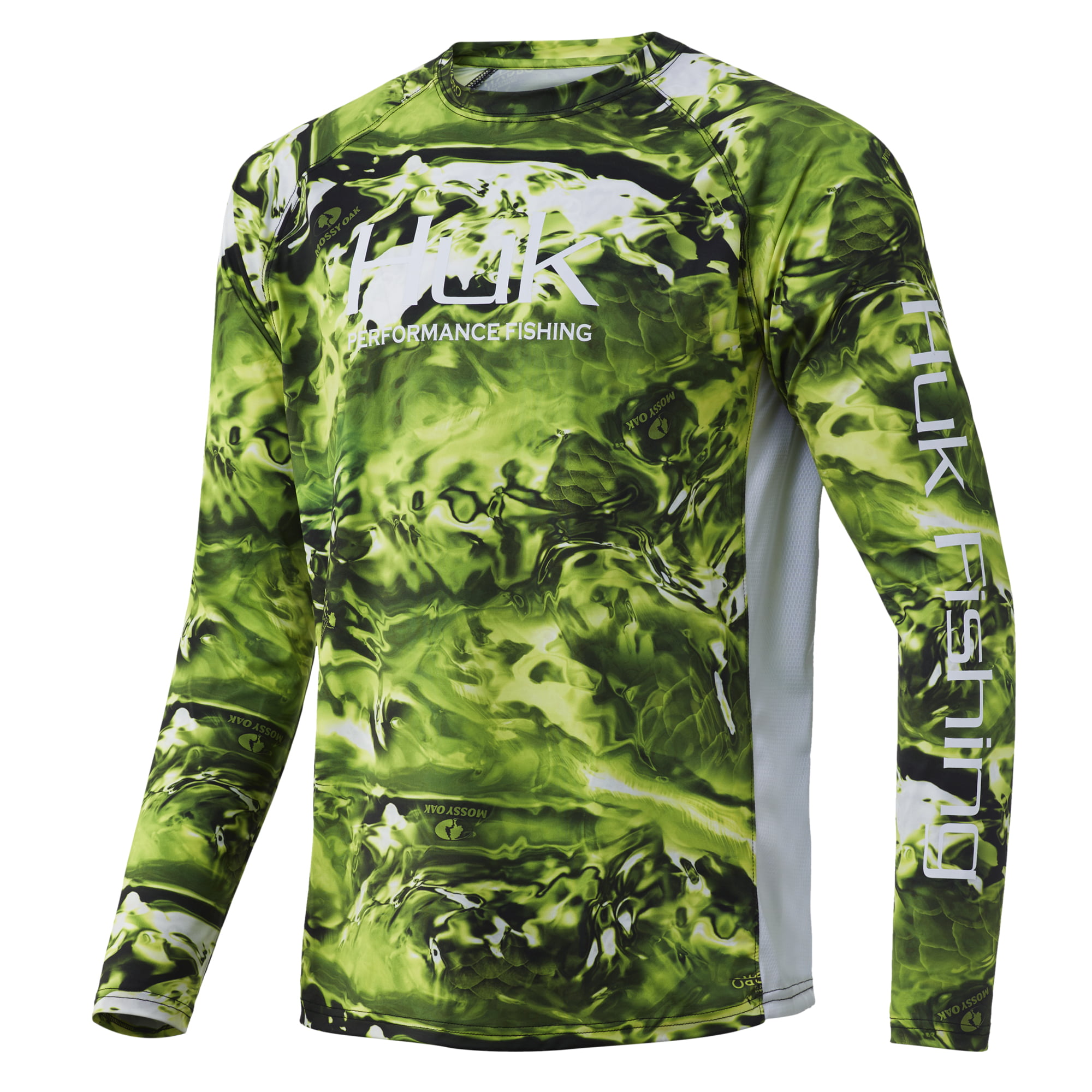 Huk Men's Mossy Oak Hydro Biolume Pursuit Medium Long Sleeve Shirt 