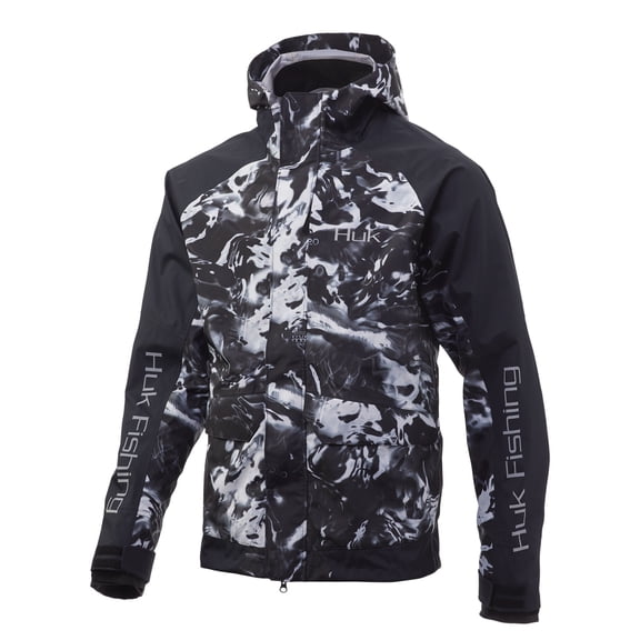 Huk Men's Mossy Oak Hydro Blackwater Small Tournament Jacket