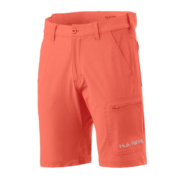 Huk Men's Next Level 10.5" Fusion Coral XXX-Large Performance Fishing Shorts
