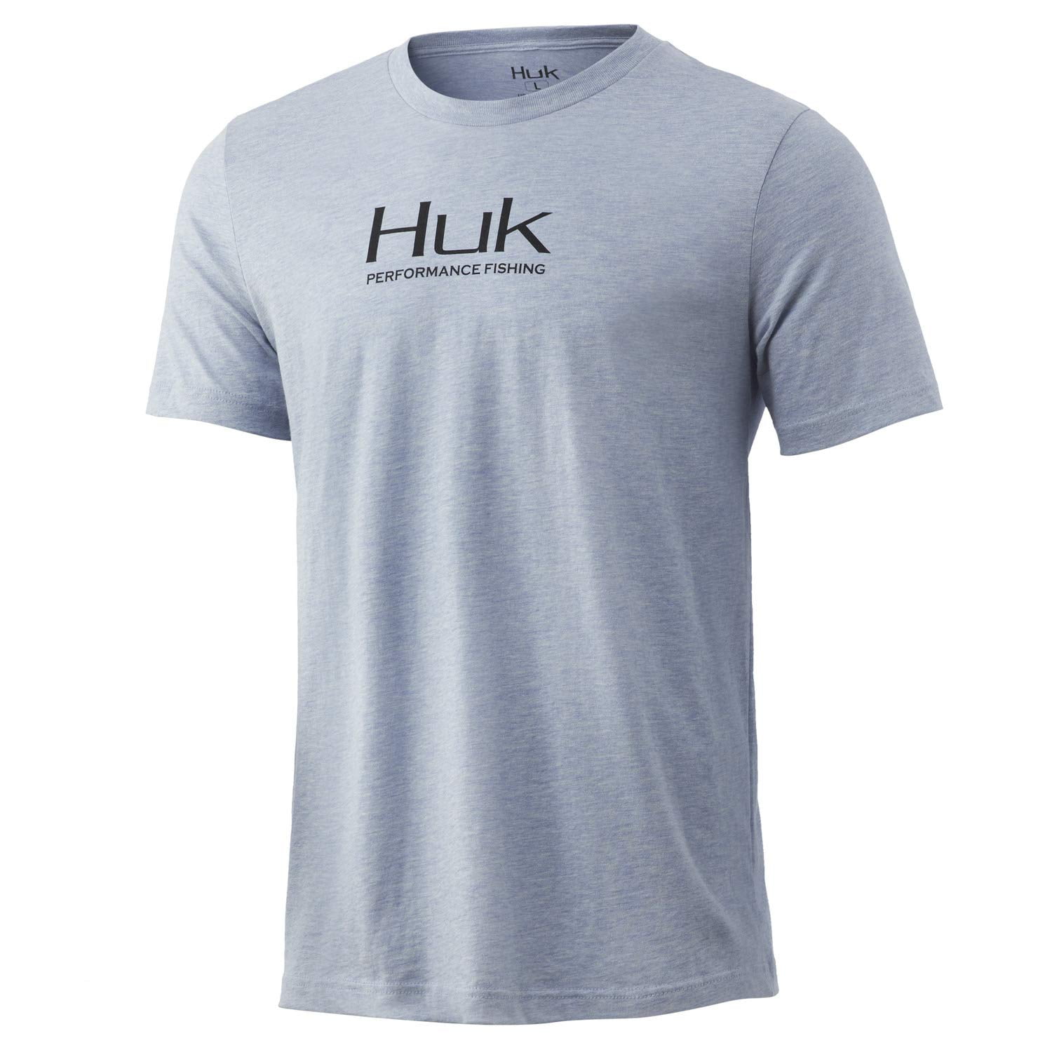 T-shirt Huk Performance Fishing – Homme – L – Blanc/gris – Manches Courtes