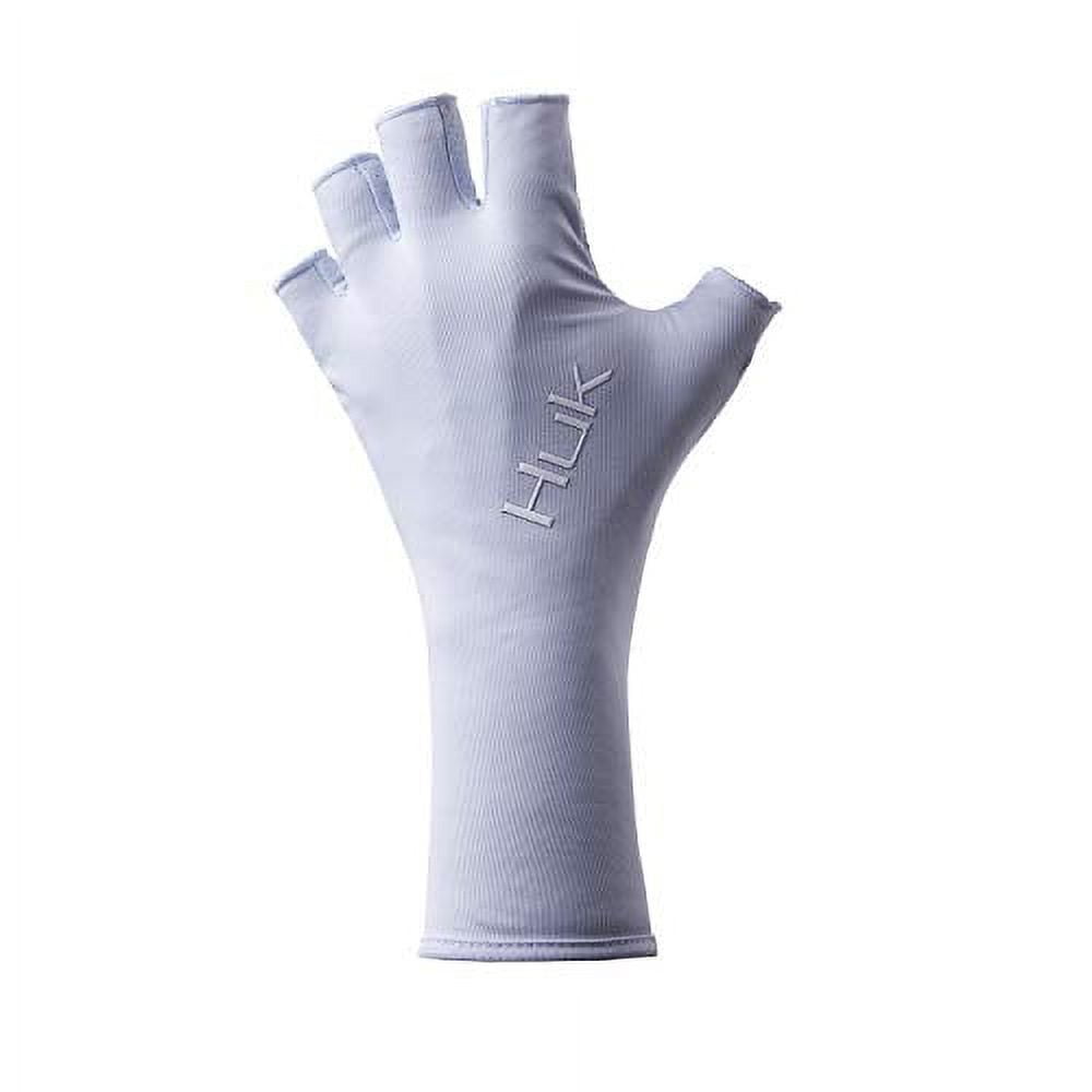 Huk Men's Pursuit Quick-Drying Fingerless Fishing Gloves with UPF